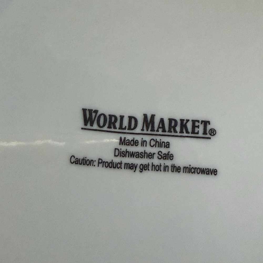 Cost Plus World Market Black and White Monogram 20 oz Mug - Picture 8 of 9